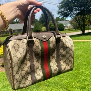 GUCCI | AUTHENTIC GUCCI GG MONOGRAM
BOSTON BAG